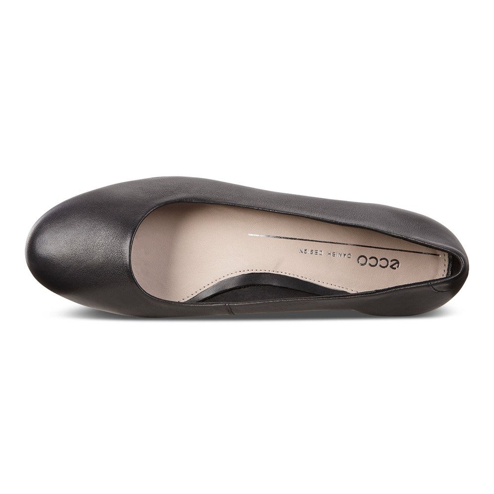 ECCO Womens Ballerinas Black - Anal - CDH-372046